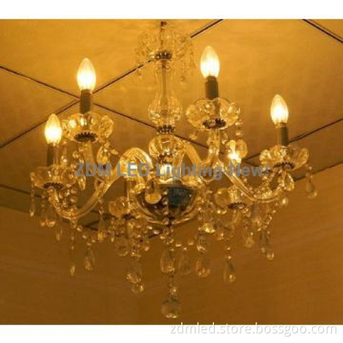 E12 dimmable led candle light